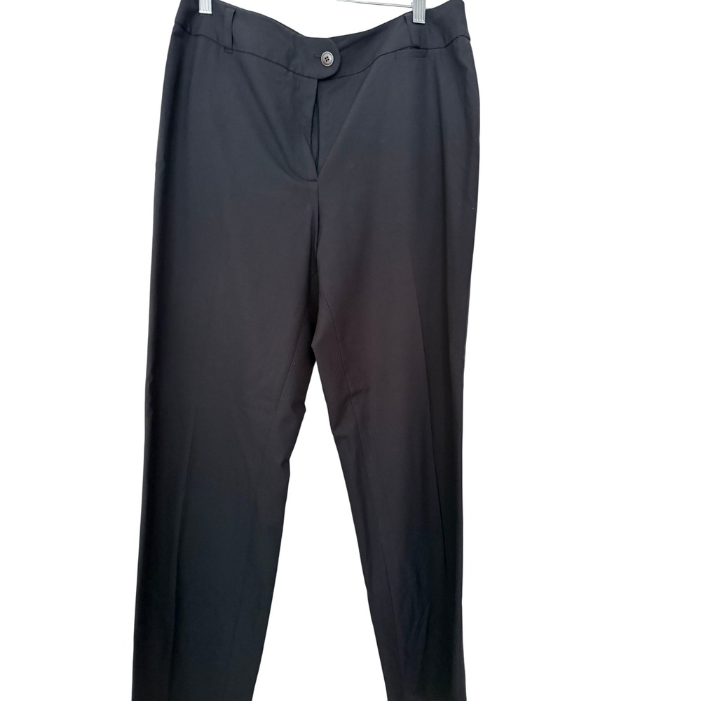 Anne Klein Dress Pants Womens 10 Gray Stretch Straight Leg Career Professional